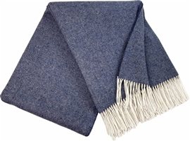 Zdjęcie Koc wełniany CASHMERE MERINO 140x200 dark blue