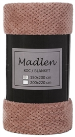Koc MADLEN Wellsoft 150x200 pudrowy róż