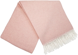 Koc wełniany CASHMERE MERINO 140x200 rosa