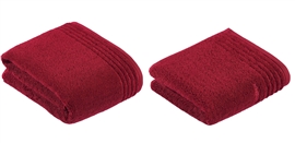 VOSSEN Komplet ręczników 2 częściowy Vienna Style rubin 390