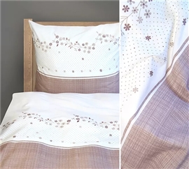 BIELBAW Pościel bawełniana PREMIUM 160x200 French Beige