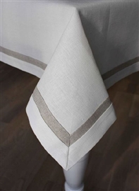 IRYS Obrus lniany ŁUCJA 50% len 140x220