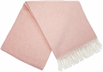 Koc wełniany CASHMERE MERINO 140x200 rosa